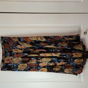 Sarah Arizona Floral Midi Skirt Reversible Pastels Boho Fairy Cottagecore Size L